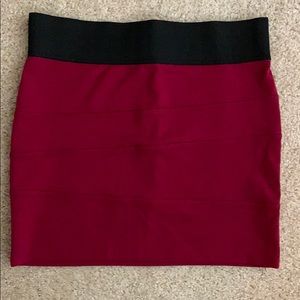 Charlotte Russe magenta (purple-red) bodycon skirt